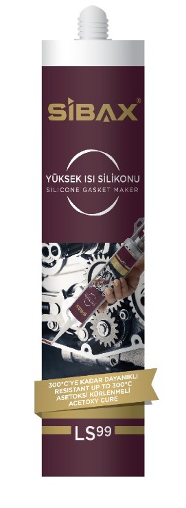 SİBAX YÜKSEK ISI SİLİKONU KIRMIZI