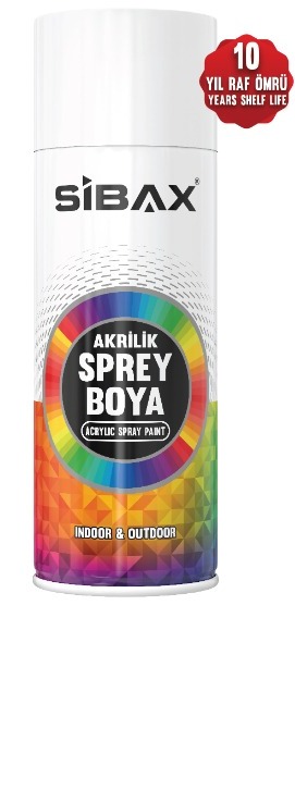 SİBAX SPREY BOYA 400ML PARLAK BEYAZ